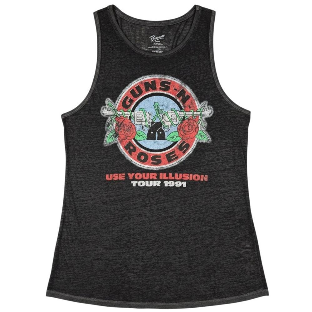 Guns N' Roses Tank Top Adult XS Use Your Illusion Tour 1991 Black Bravado 90s